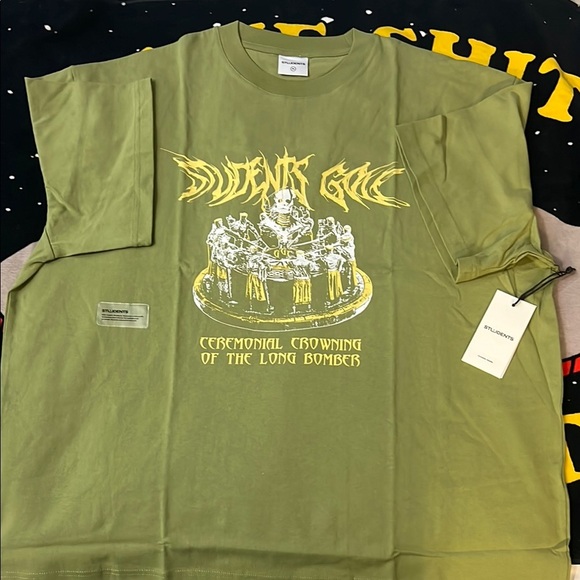 Students Golf Green Short Sleeve Tee - Picture 1 of 8